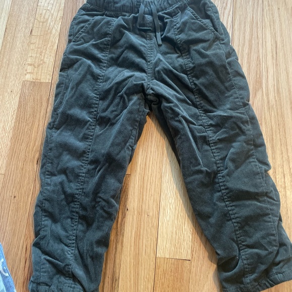 Zara dark green lined Corduroys - Picture 1 of 3